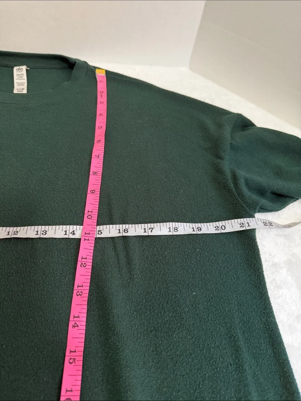 Alo Soho Oversized Crewneck Sweatshirt in Deep Forest Green Size Small